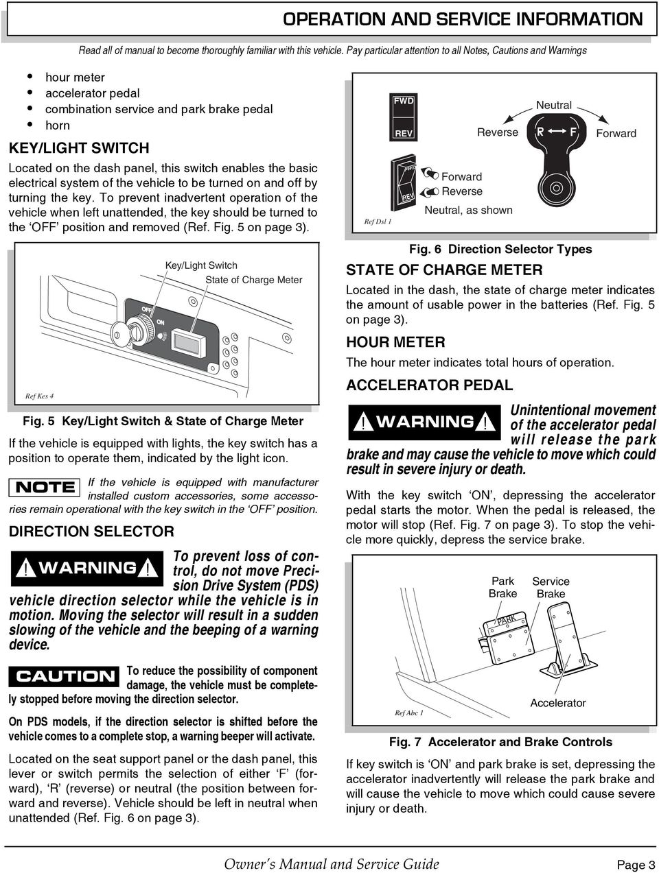 the basic electrical system of the vehicle to be turned on and off by turning the key.