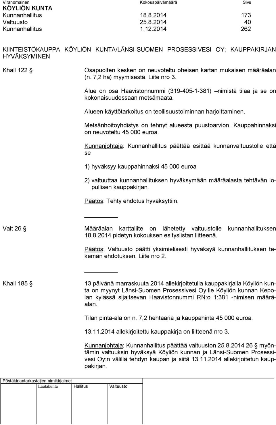 Alue on osa Haavistonnummi (319-405-1-381) nimistä tilaa ja se on kokonaisuudessaan metsämaata. Alueen käyttötarkoitus on teollisuustoiminnan harjoittaminen.