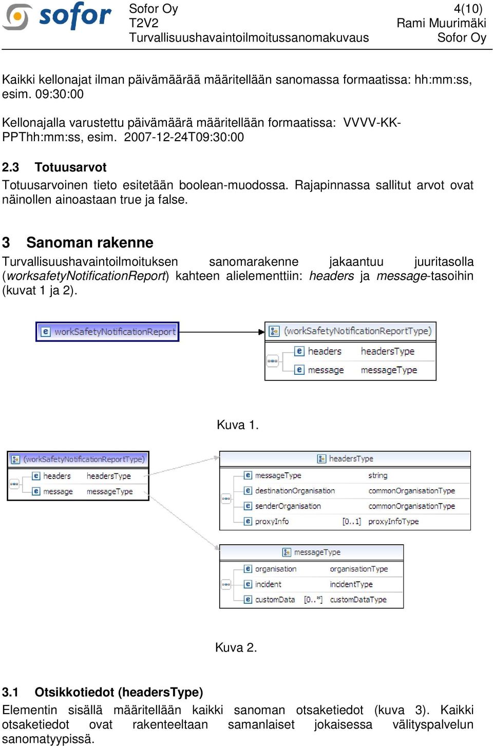 Rajapinnassa sallitut arvot ovat näinollen ainoastaan true ja false.