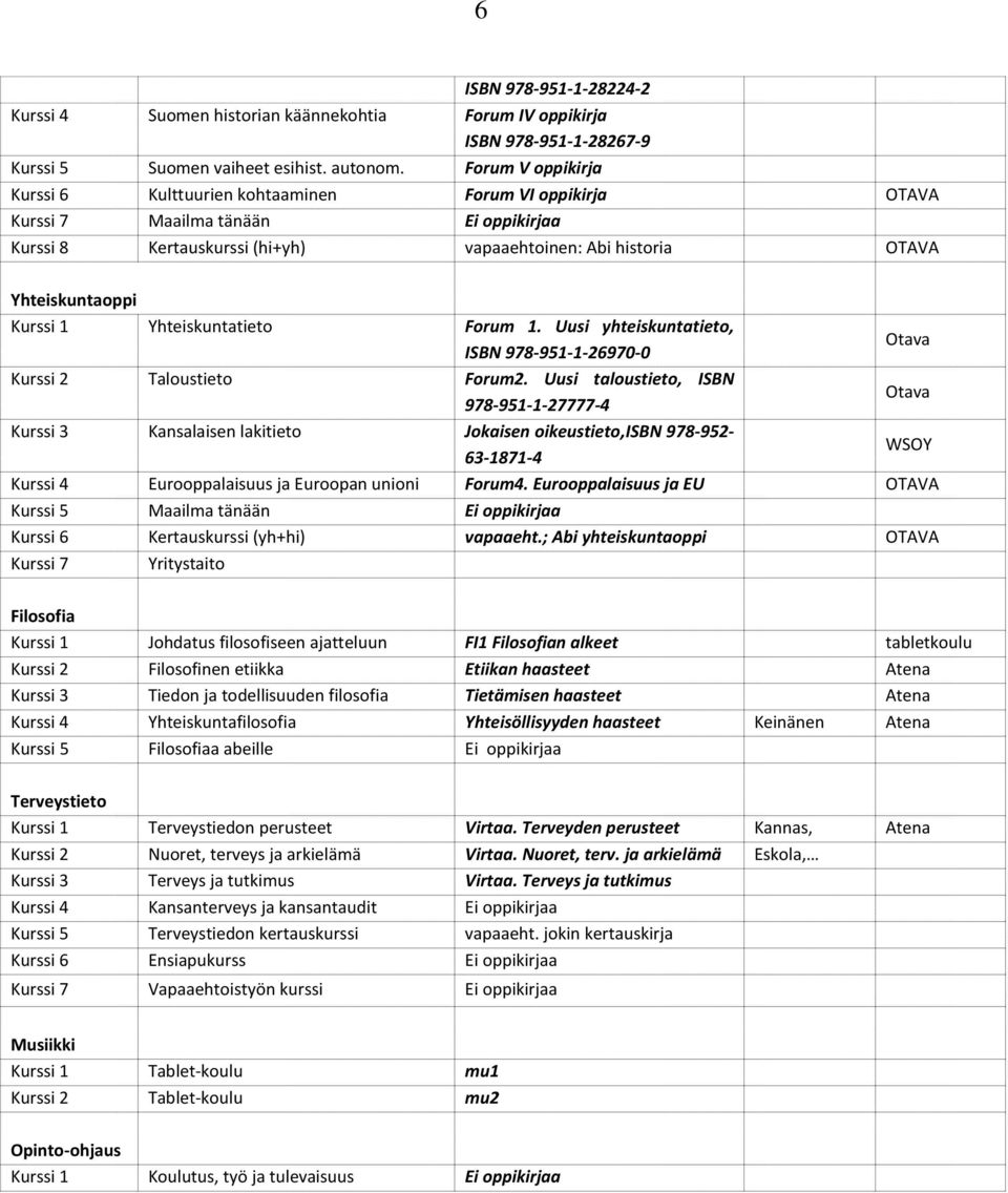 Yhteiskuntatieto Forum 1. Uusi yhteiskuntatieto, ISBN 978-951-1-26970-0 Kurssi 2 Taloustieto Forum2.