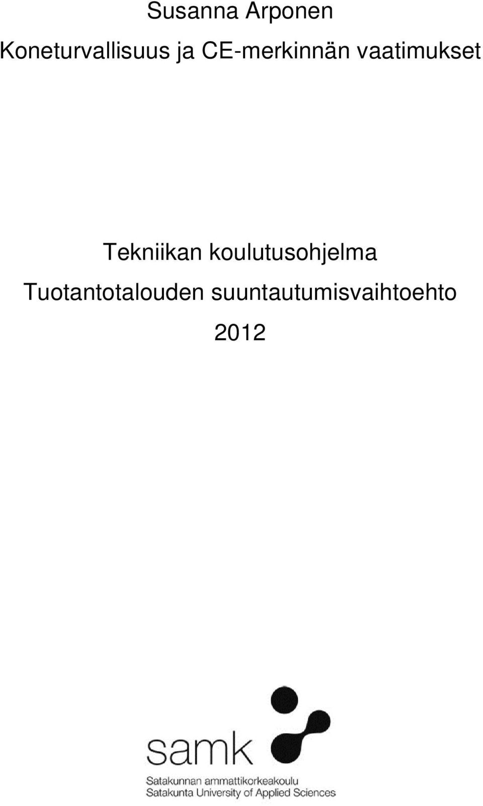 Tekniikan koulutusohjelma