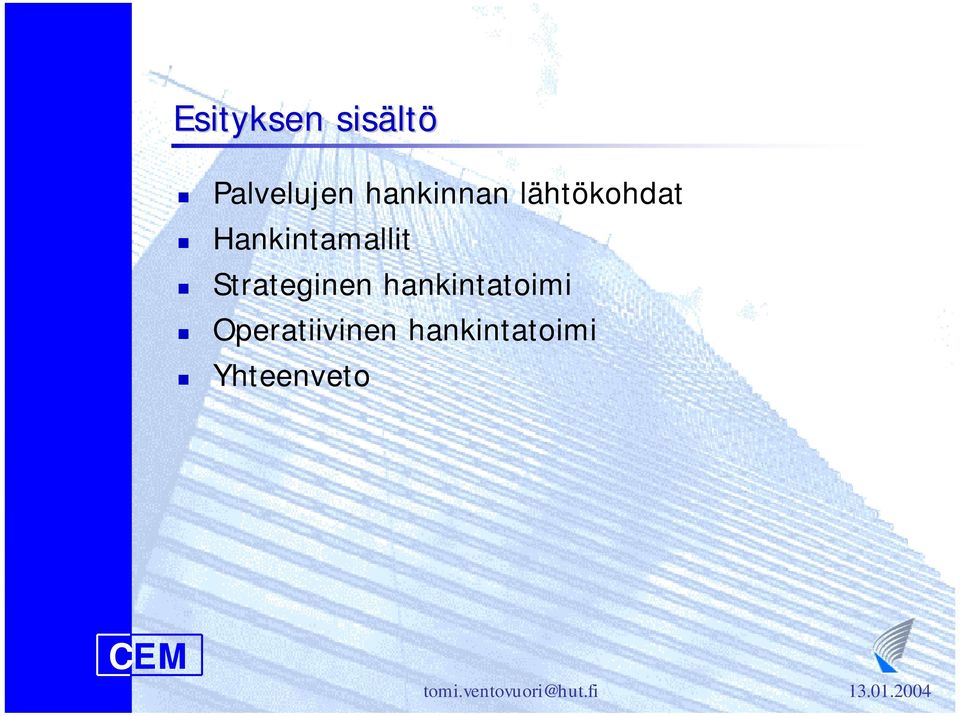 Hankintamallit!