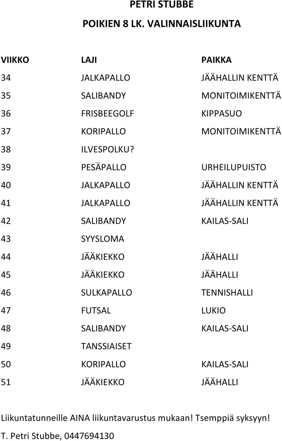 MONITOIMIKENTTÄ 38 ILVESPOLKU?