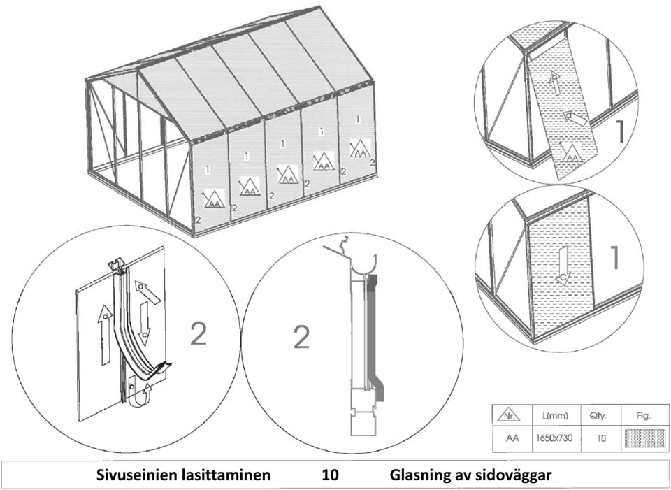 10 Glasning