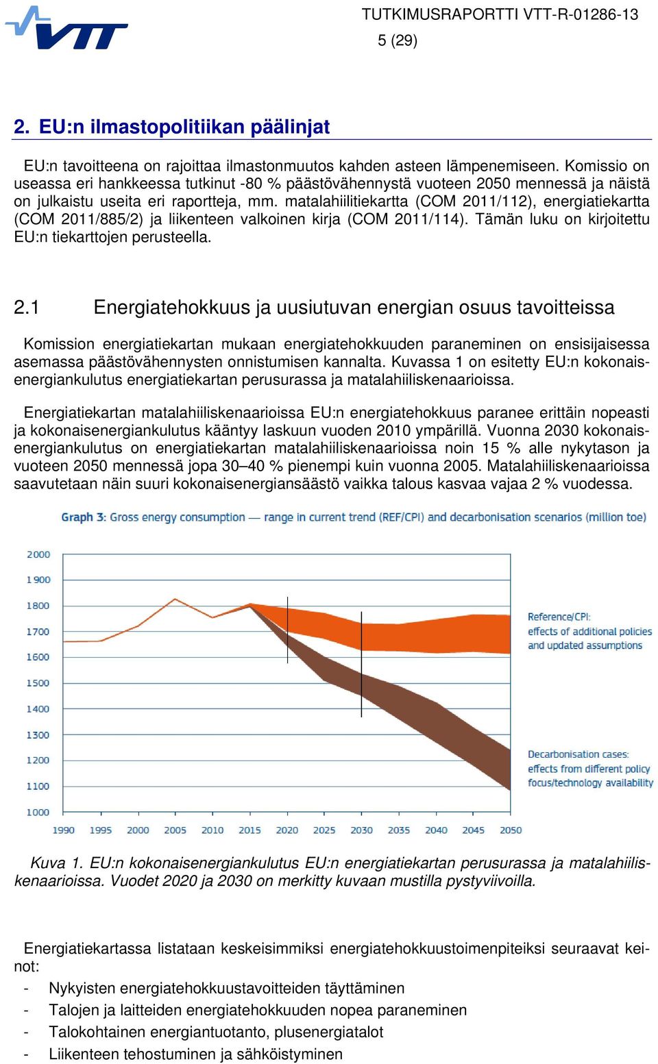 maalahiiliieara (COM 2011/112), energiaieara (COM 2011/885/2) ja liieneen valoinen irja (COM 2011/114). Tämän luu on irjoieu EU:n iearojen peruseella. 2.1 Energiaehouus ja uusiuuvan energian osuus avoieissa Komission energiaiearan muaan energiaehouuden paraneminen on ensisijaisessa asemassa pääsövähennysen onnisumisen annala.