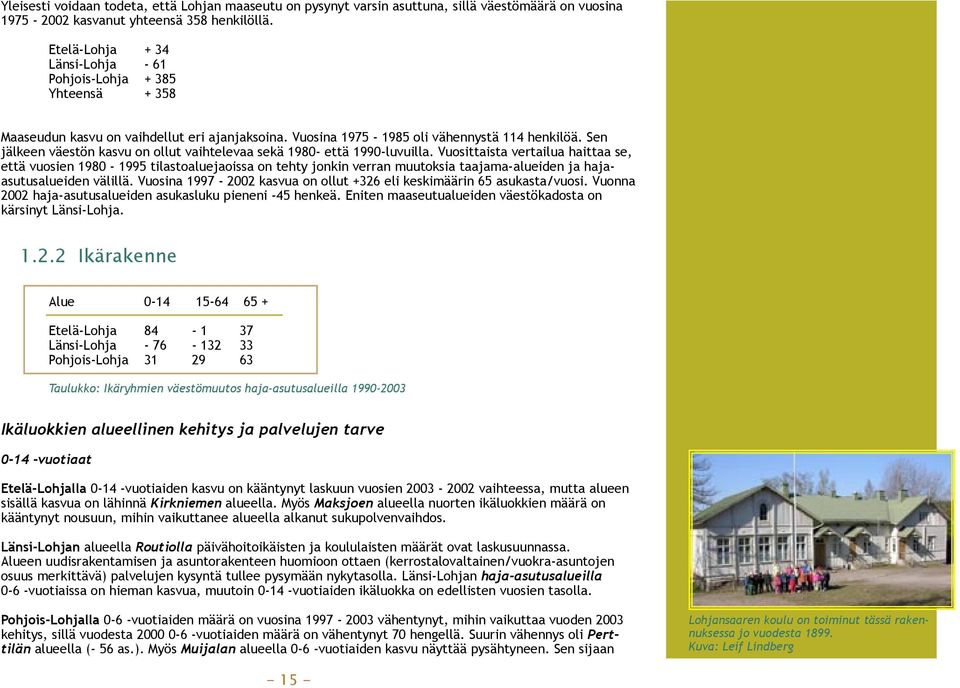 Sen jälkeen väestön kasvu on ollut vaihtelevaa sekä 1980- että 1990-luvuilla.