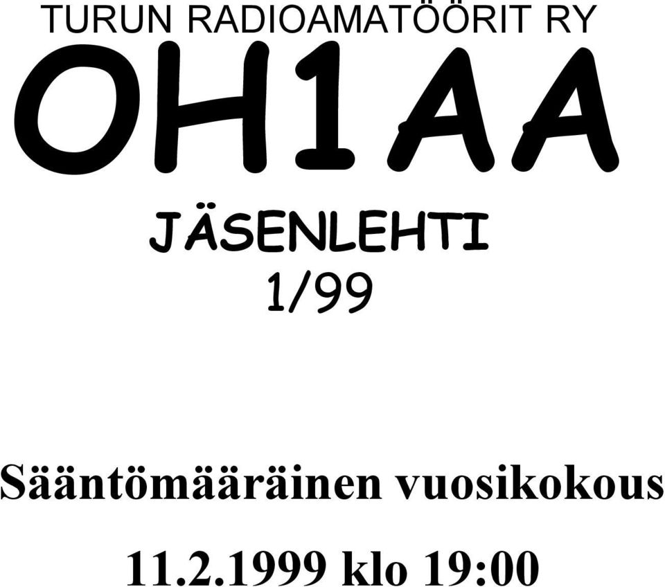 Sääntömääräinen vuosikokous