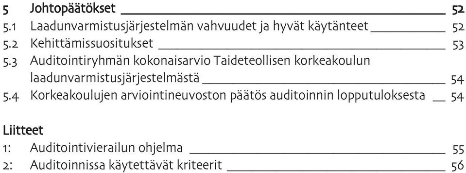 Auditointiryhmän kokonaisarvio Taideteollisen korkeakoulun