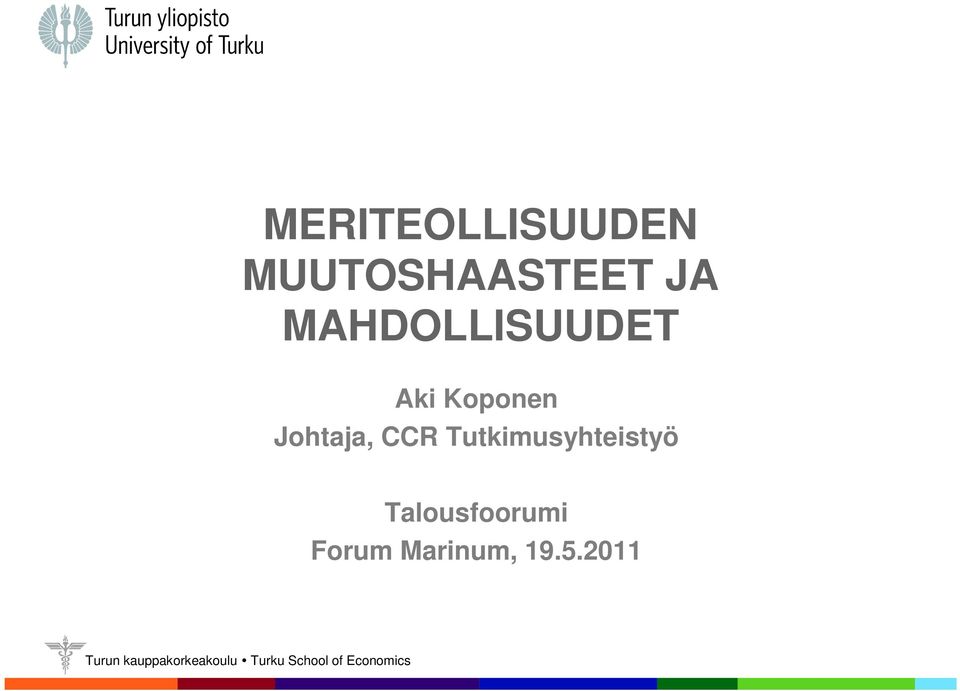 Johtaja, CCR Tutkimusyhteistyö