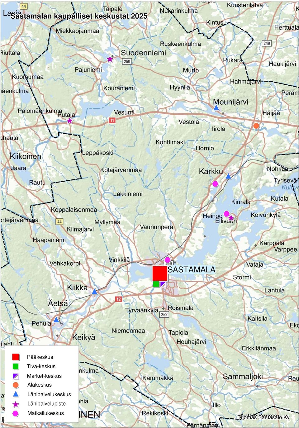 ! % ( f l q Pääkeskus Tiva-keskus Market-keskus