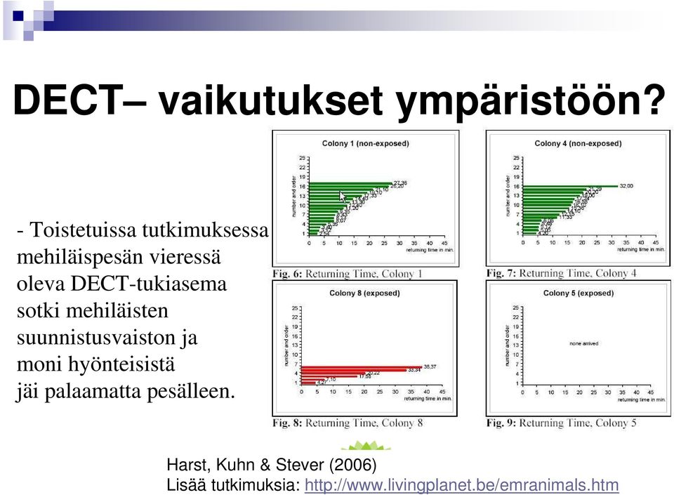 DECT-tukiasema sotki mehiläisten suunnistusvaiston ja moni hyönteisistä