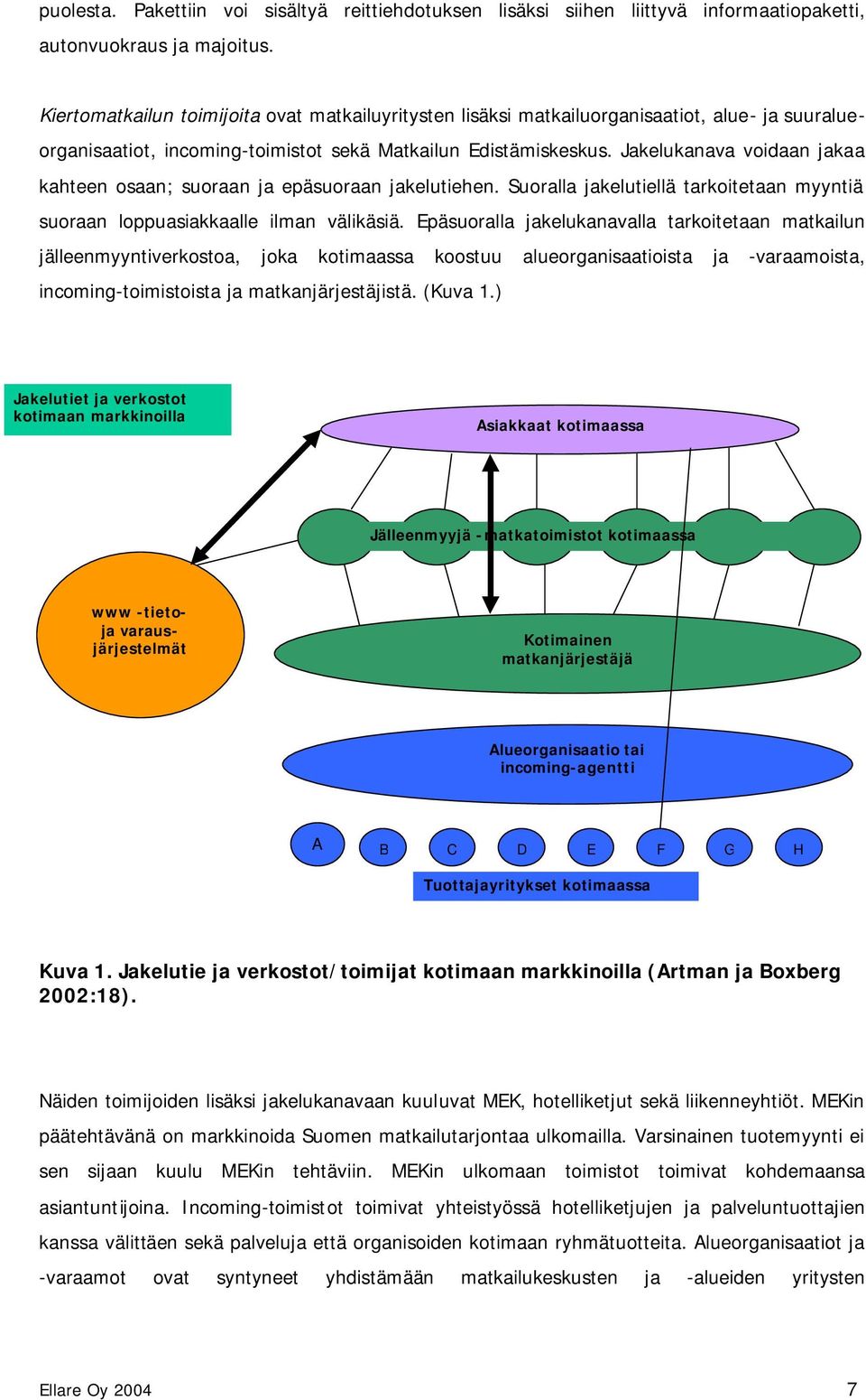 Jakelukanava voidaan jakaa kahteen osaan; suoraan ja epäsuoraan jakelutiehen. Suoralla jakelutiellä tarkoitetaan myyntiä suoraan loppuasiakkaalle ilman välikäsiä.