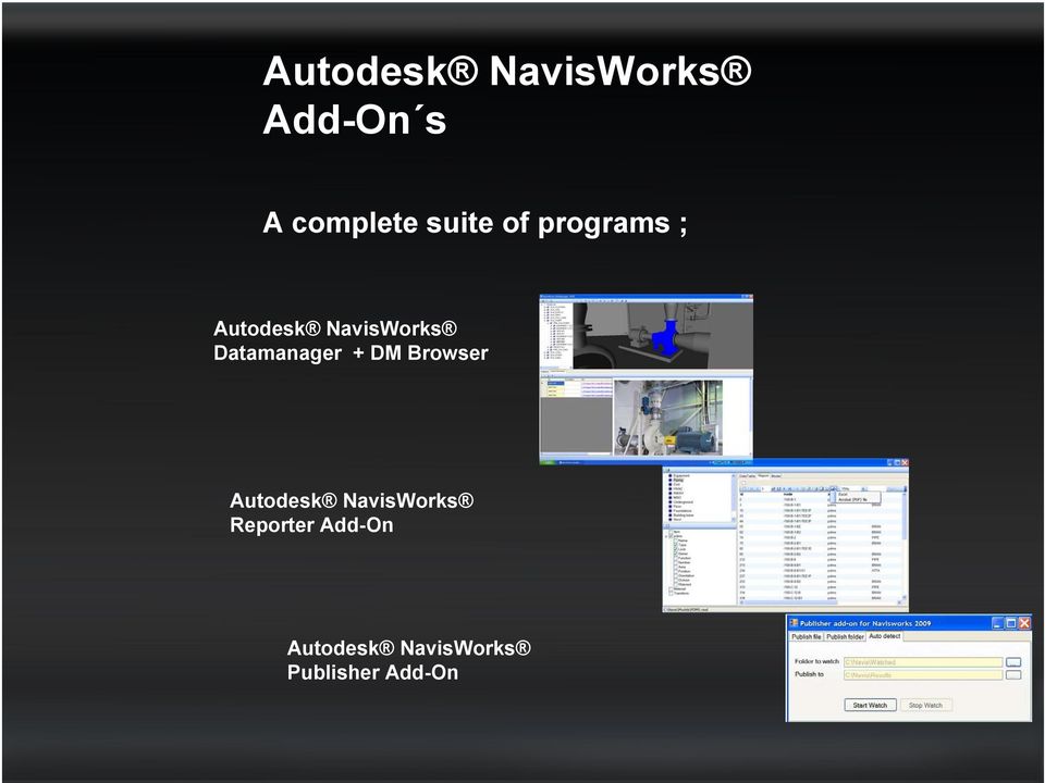 Datamanager + DM Browser Autodesk NavisWorks