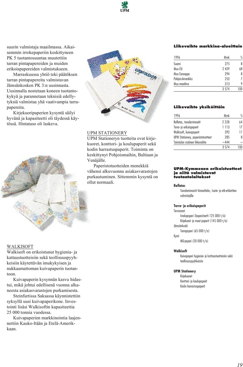 Uusinnalla nostetaan koneen tuotantokykyä ja parannetaan teknisiä edellytyksiä valmistaa yhä vaativampia tarrapapereita. Kirjekuoripaperien kysyntä säilyi hyvänä ja kapasiteetti oli täydessä käytössä.