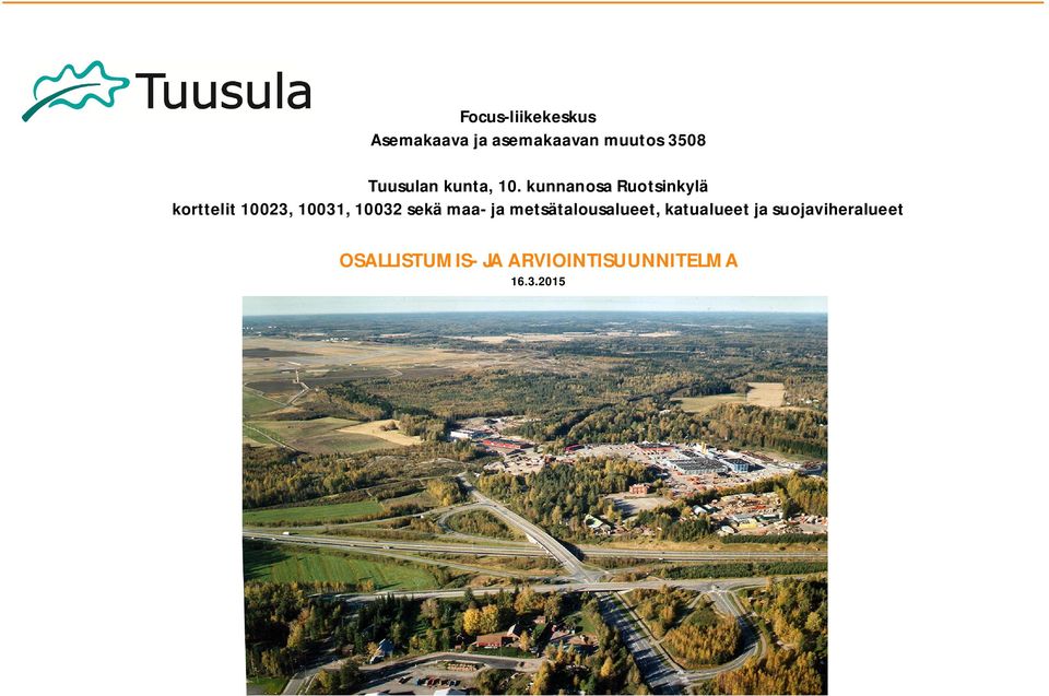 kunnanosa Ruotsinkylä korttelit 10023, 10031, 10032 sekä