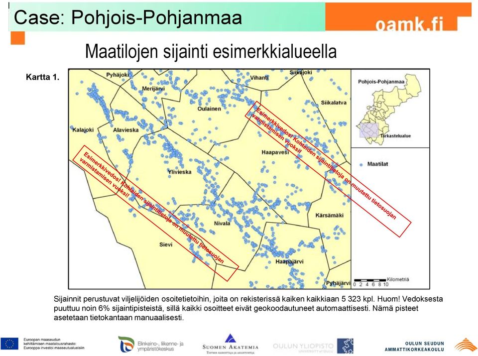 osoitetietoihin, joita on rekisterissä kaiken kaikkiaan 5 323 kpl. Huom!