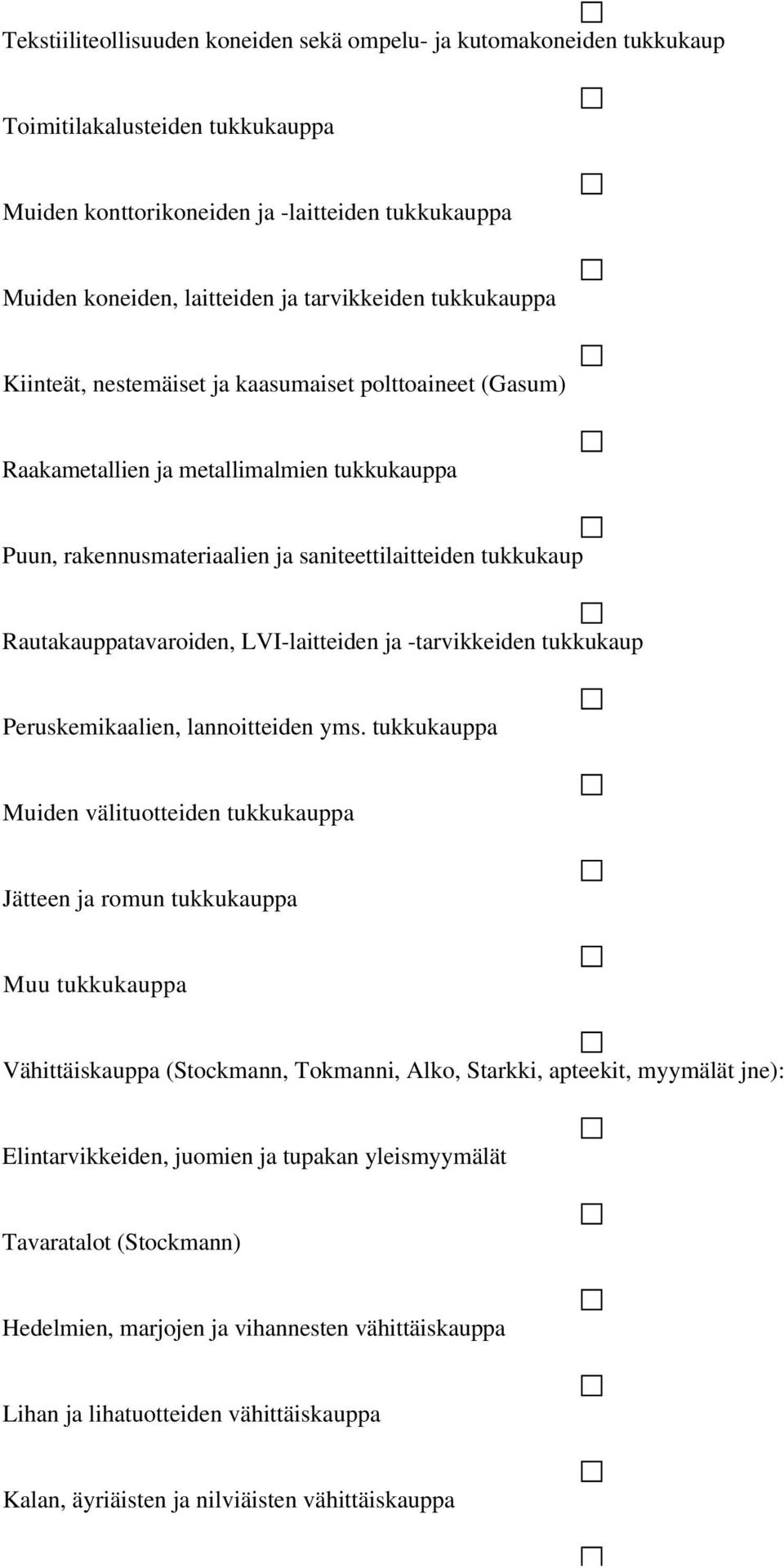 LVI-laitteiden ja -tarvikkeiden tukkukaup Peruskemikaalien, lannoitteiden yms.