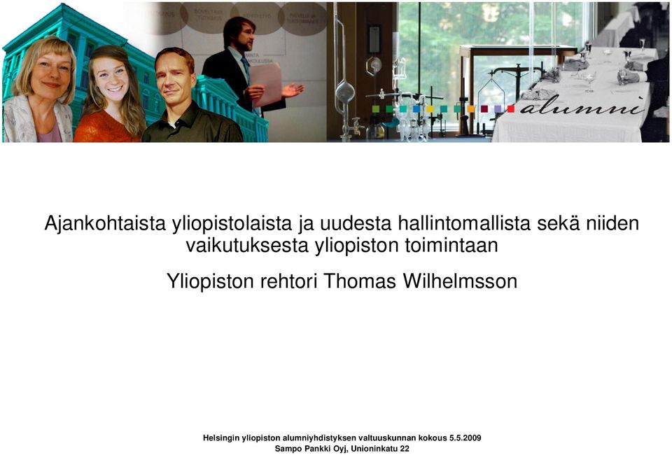 rehtori Thomas Wilhelmsson Helsingin yliopiston