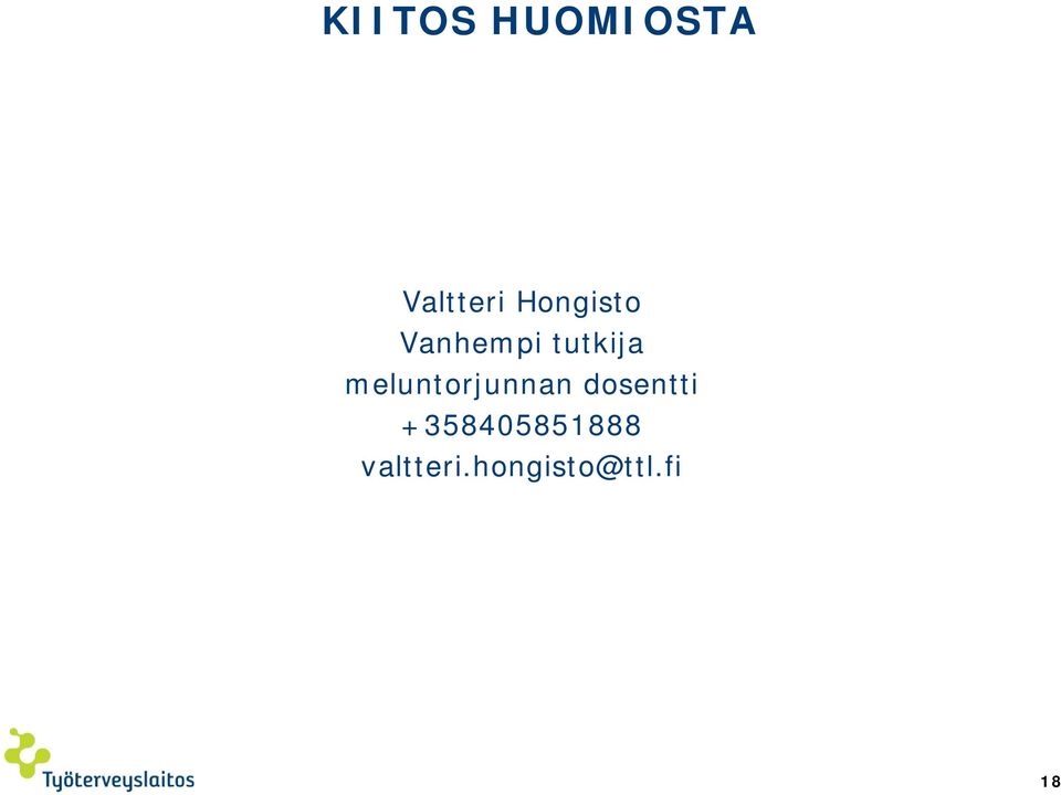 meluntorjunnan dosentti