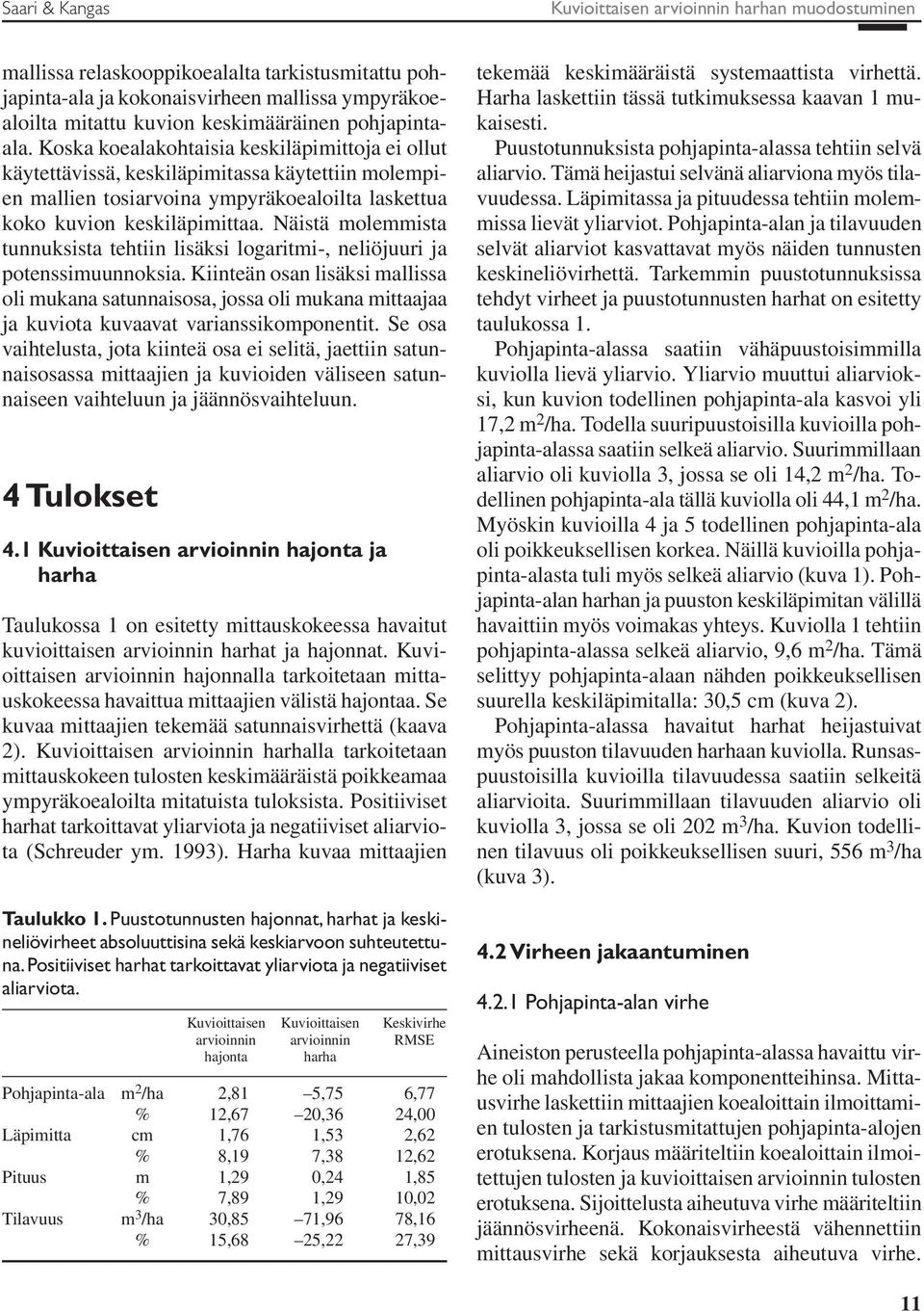Näistä molemmista tunnuksista tehtiin lisäksi logaritmi-, neliöjuuri ja potenssimuunnoksia.