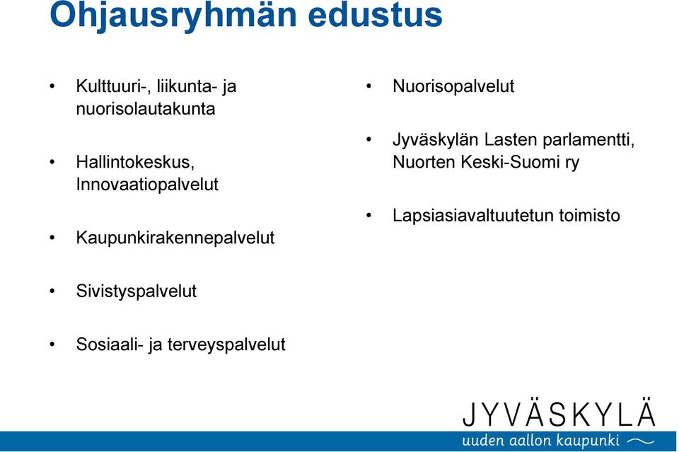 Nuorisopalvelut Jyväskylän Lasten parlamentti, Nuorten Keski-Suomi