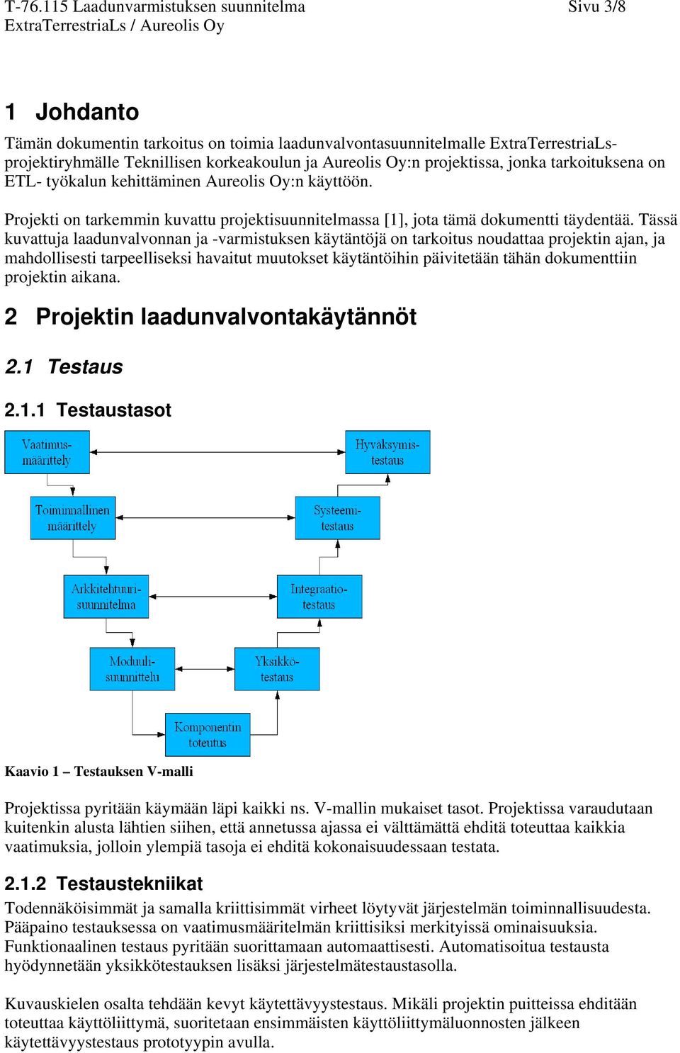 Tässä kuvattuja laadunvalvonnan ja -varmistuksen käytäntöjä on tarkoitus noudattaa projektin ajan, ja mahdollisesti tarpeelliseksi havaitut muutokset käytäntöihin päivitetään tähän dokumenttiin