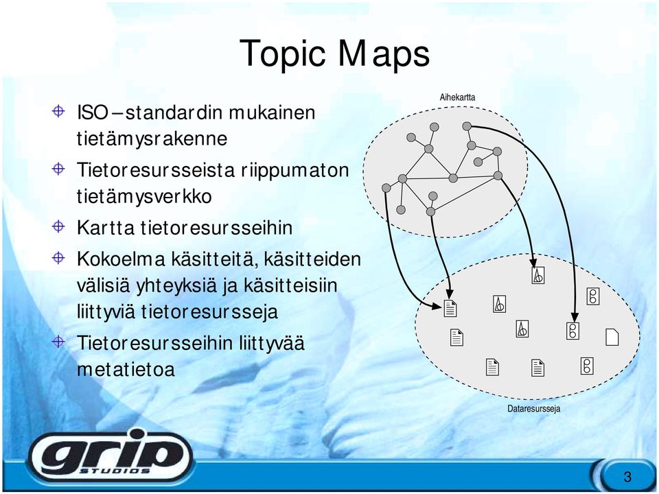 käsitteitä, käsitteiden välisiä yhteyksiä ja käsitteisiin liittyviä