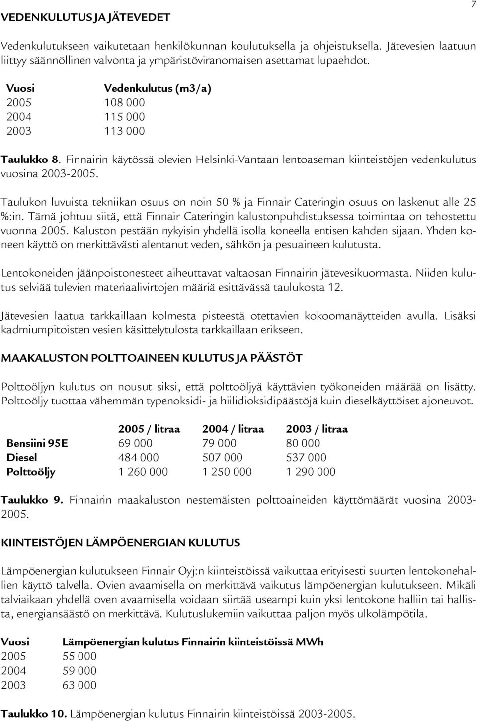 Taulukon luvuista tekniikan osuus on noin 50 % ja Finnair Cateringin osuus on laskenut alle 25 %:in.