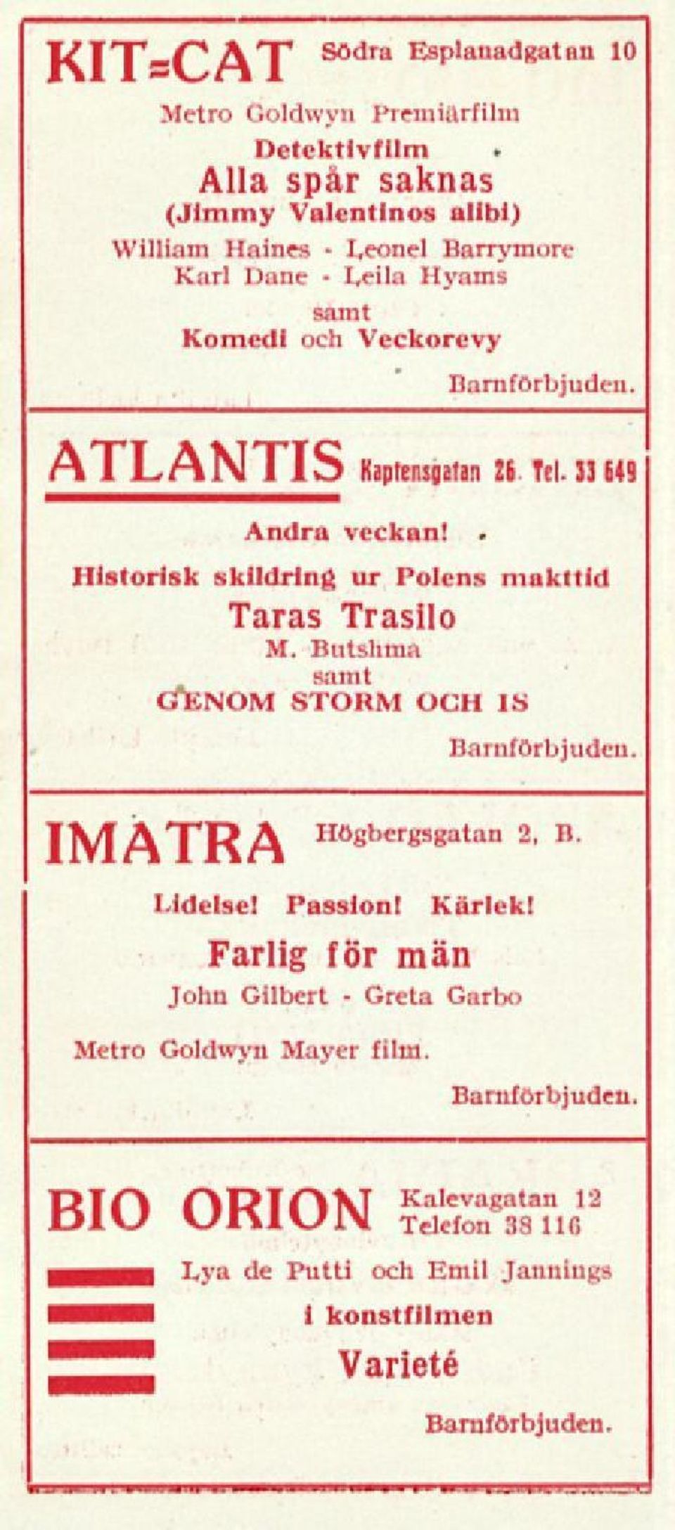 33 649 Andra veckanl Historisk skildring ur Polens makttid Taras Trasilo M. Butshma samt U*ENOM STORM OCH IS IMÄTRA H6 B ber B s Satan 2, Lidelse!