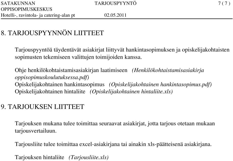 Ohje henkilökohtaistamisasiakirjan laatimiseen (Henkilökohtaistamisasiakirja oppisopimuskoulutuksessa.