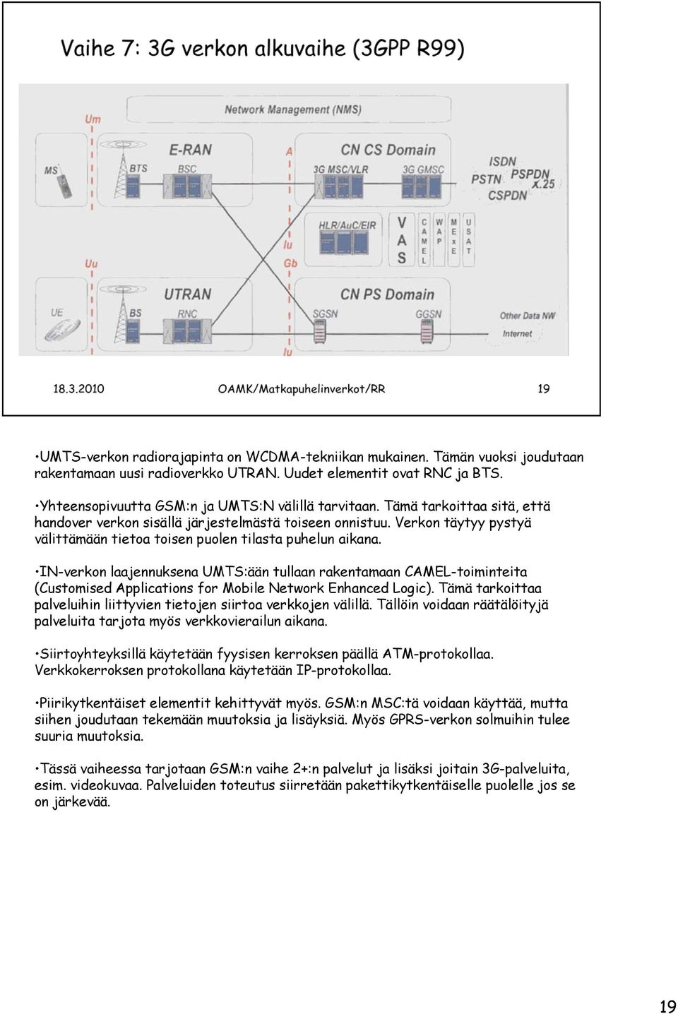 Verkon täytyy pystyä välittämään tietoa toisen puolen tilasta puhelun aikana.
