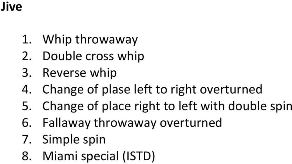 Change of plase left to right overturned 5.