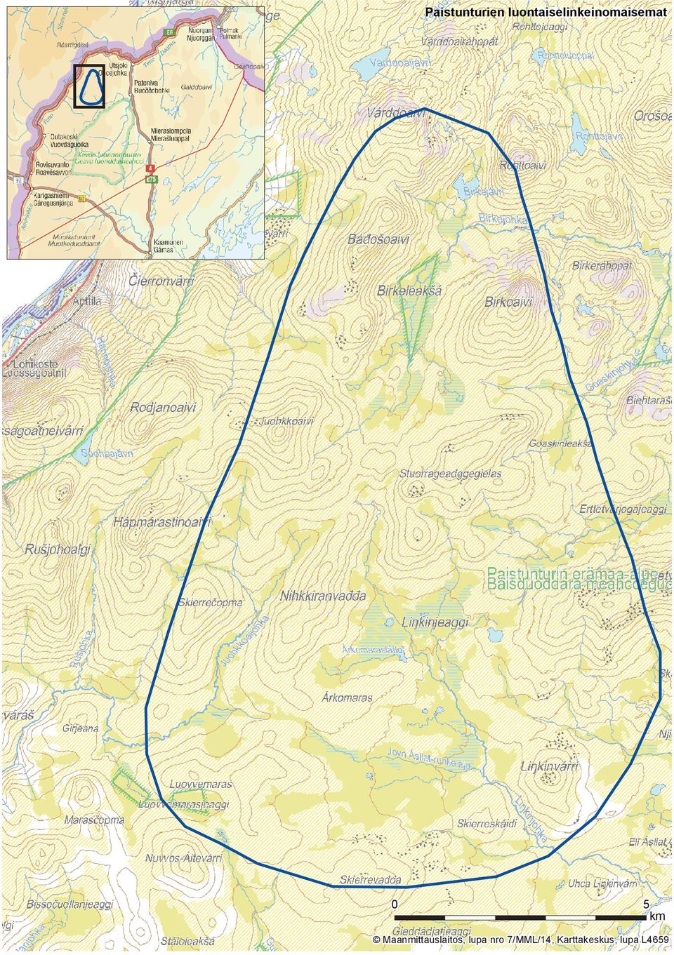 5 km Maanmittauslaitos,