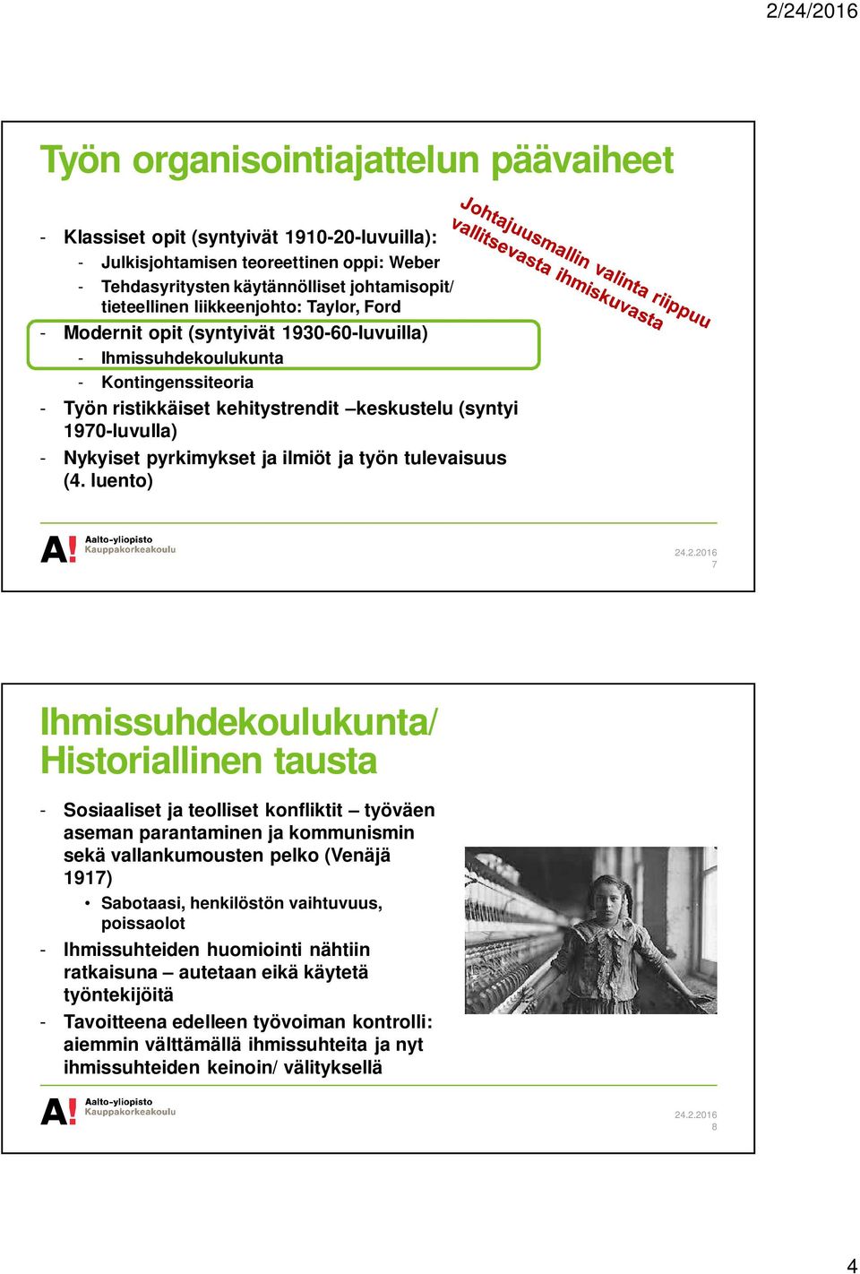 pyrkimykset ja ilmiöt ja työn tulevaisuus (4.