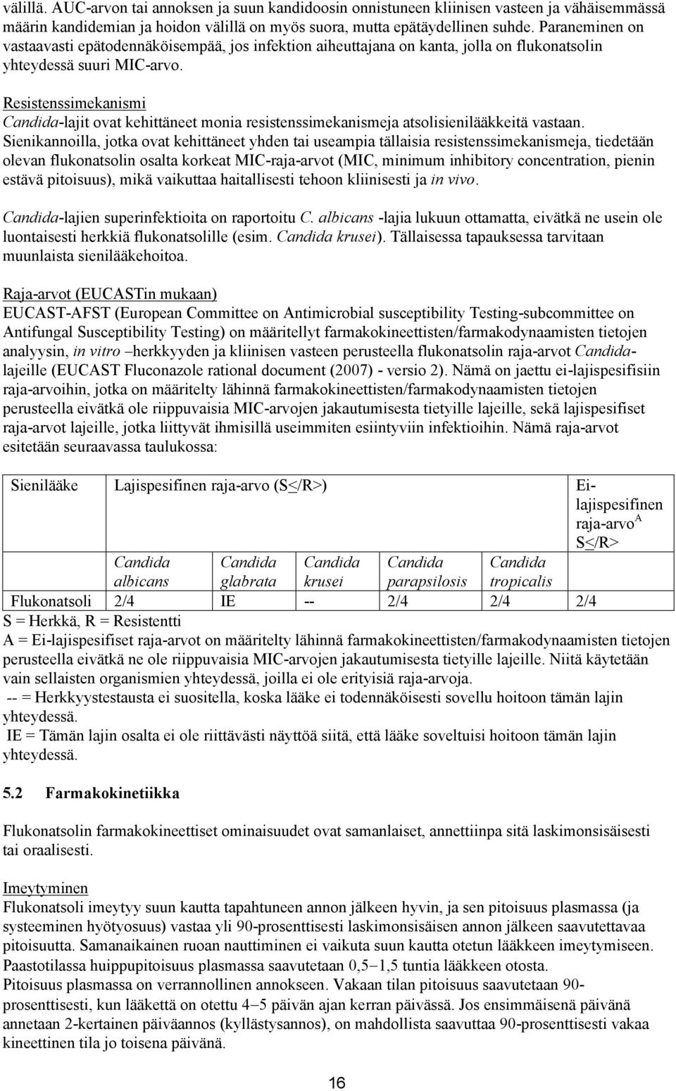 Resistenssimekanismi Candida-lajit ovat kehittäneet monia resistenssimekanismeja atsolisienilääkkeitä vastaan.