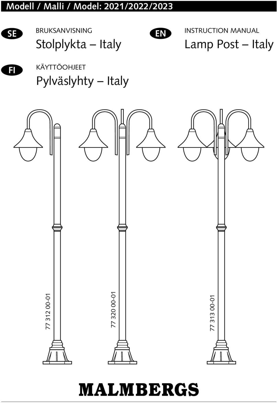 Stolplykta Italy EN INSTRUCTION