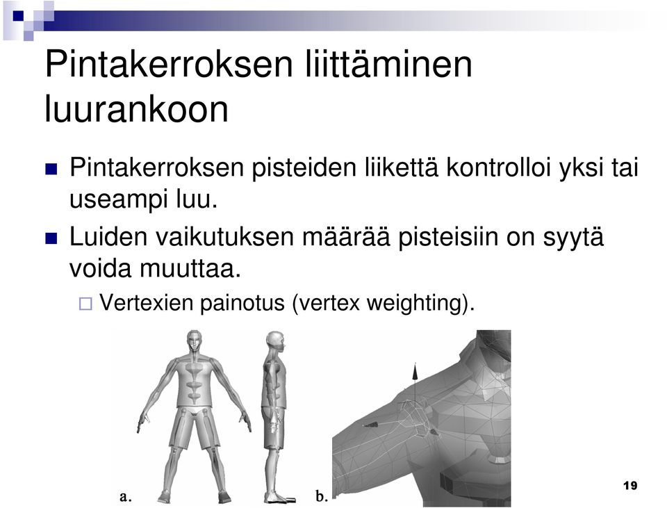 tai useampi luu.