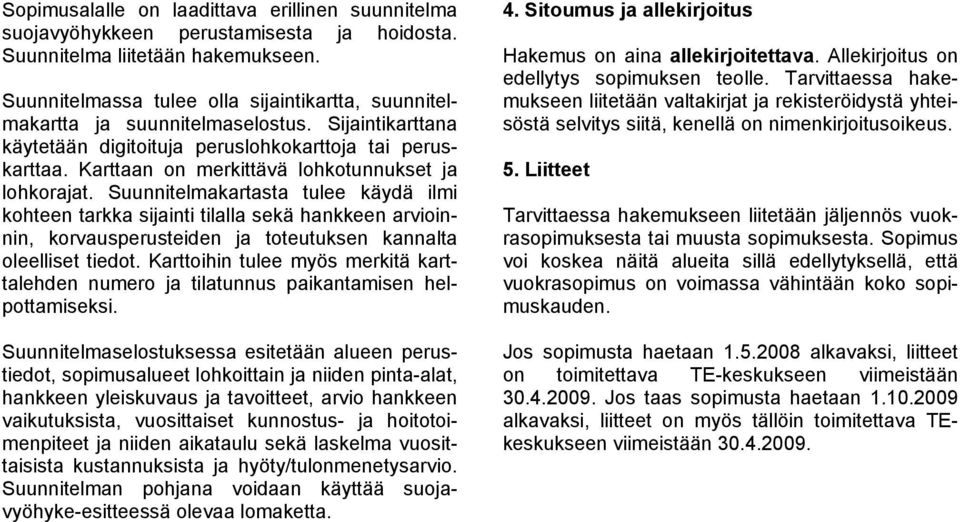 Karttaan on merkittävä lohkotunnukset ja lohkorajat.