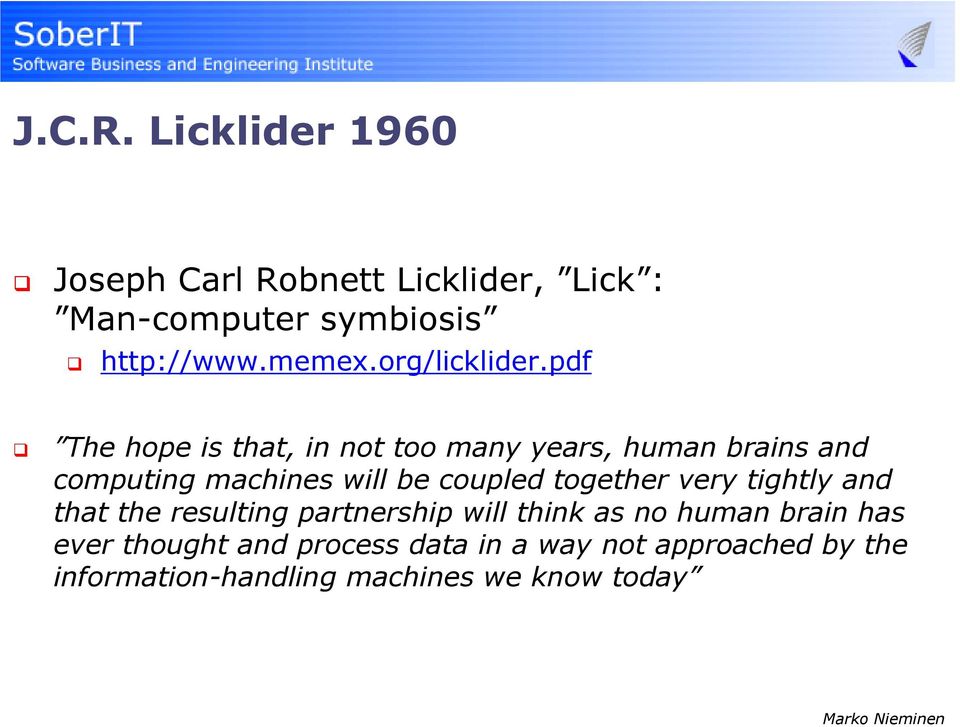 pdf The hope is that, in not too many years, human brains and computing machines will be coupled