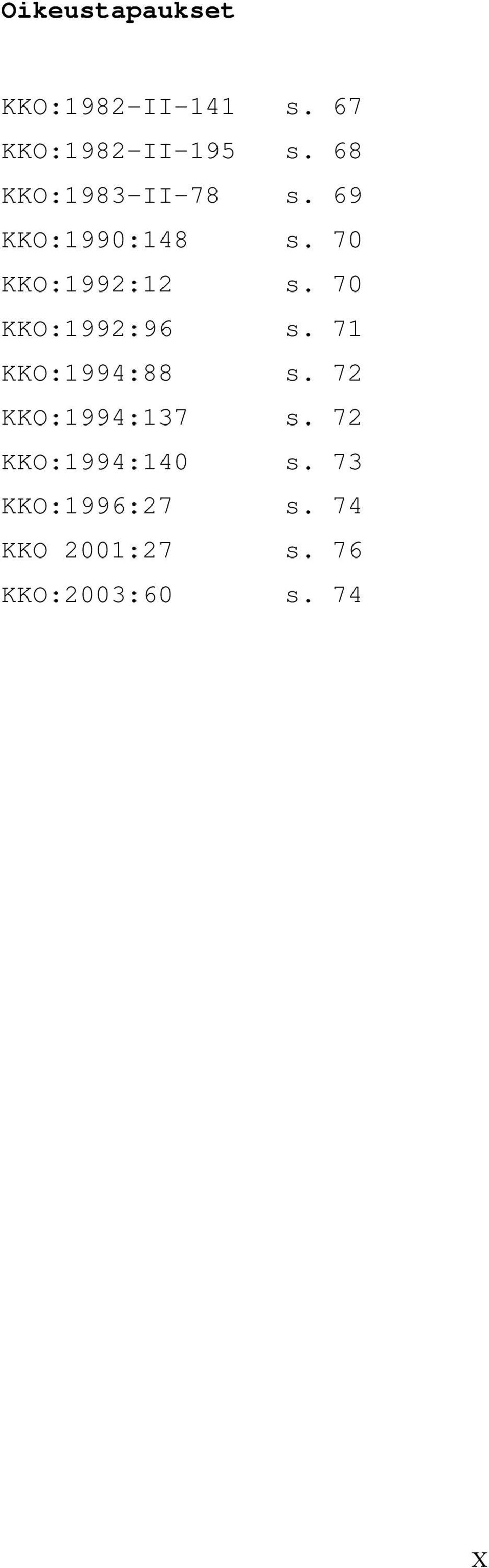 70 KKO:1992:96 s. 71 KKO:1994:88 s. 72 KKO:1994:137 s.