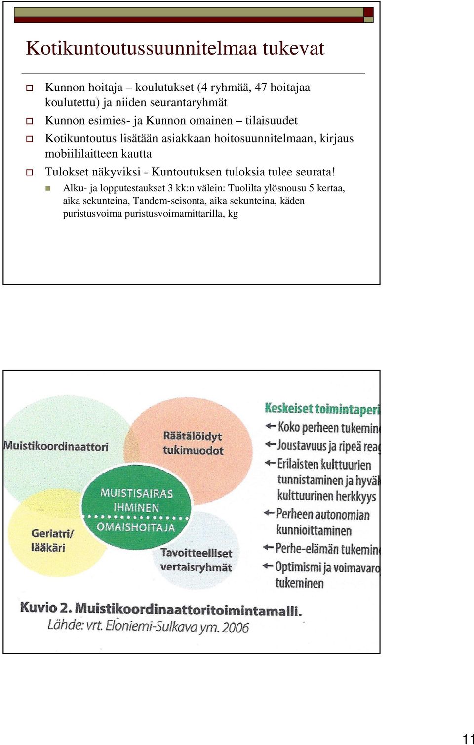 kirjaus mobiililaitteen kautta Tulokset näkyviksi - Kuntoutuksen tuloksia tulee seurata!