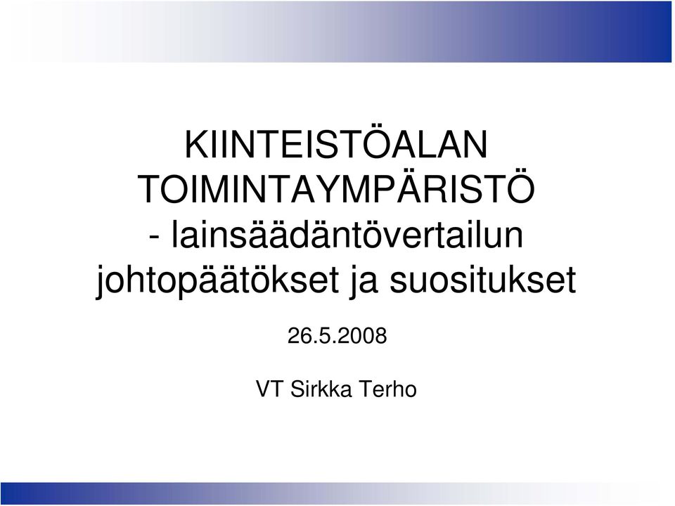 lainsäädäntövertailun