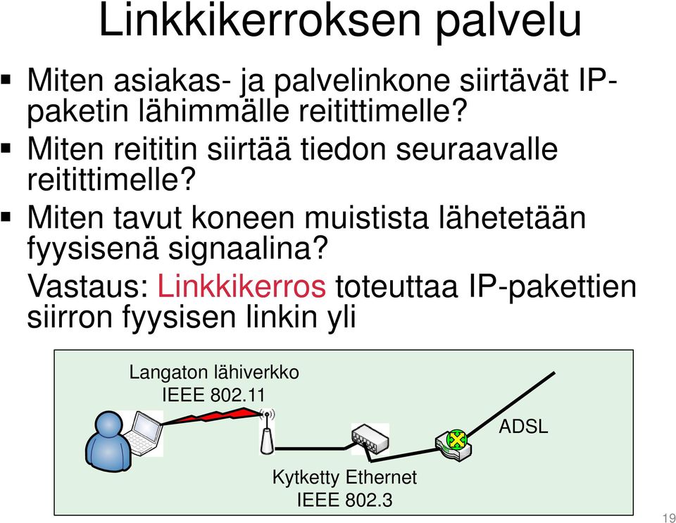Miten tavut koneen muistista lähetetään fyysisenä signaalina?
