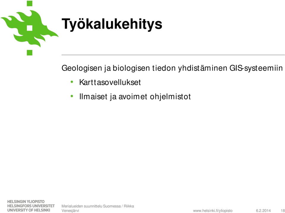 GIS-systeemiin Karttasovellukset