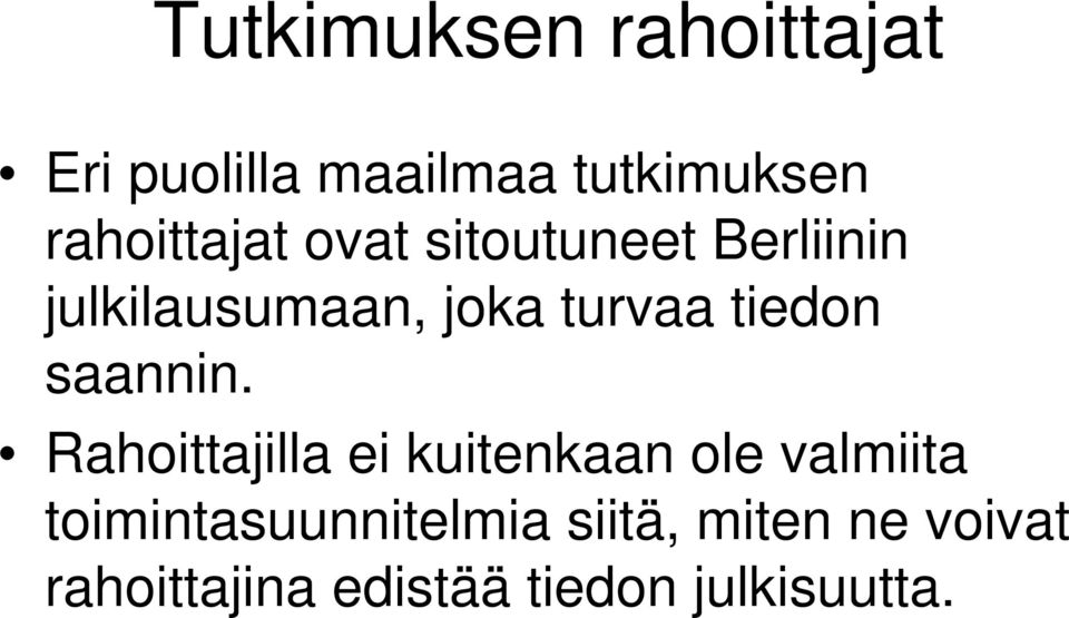 tiedon saannin.