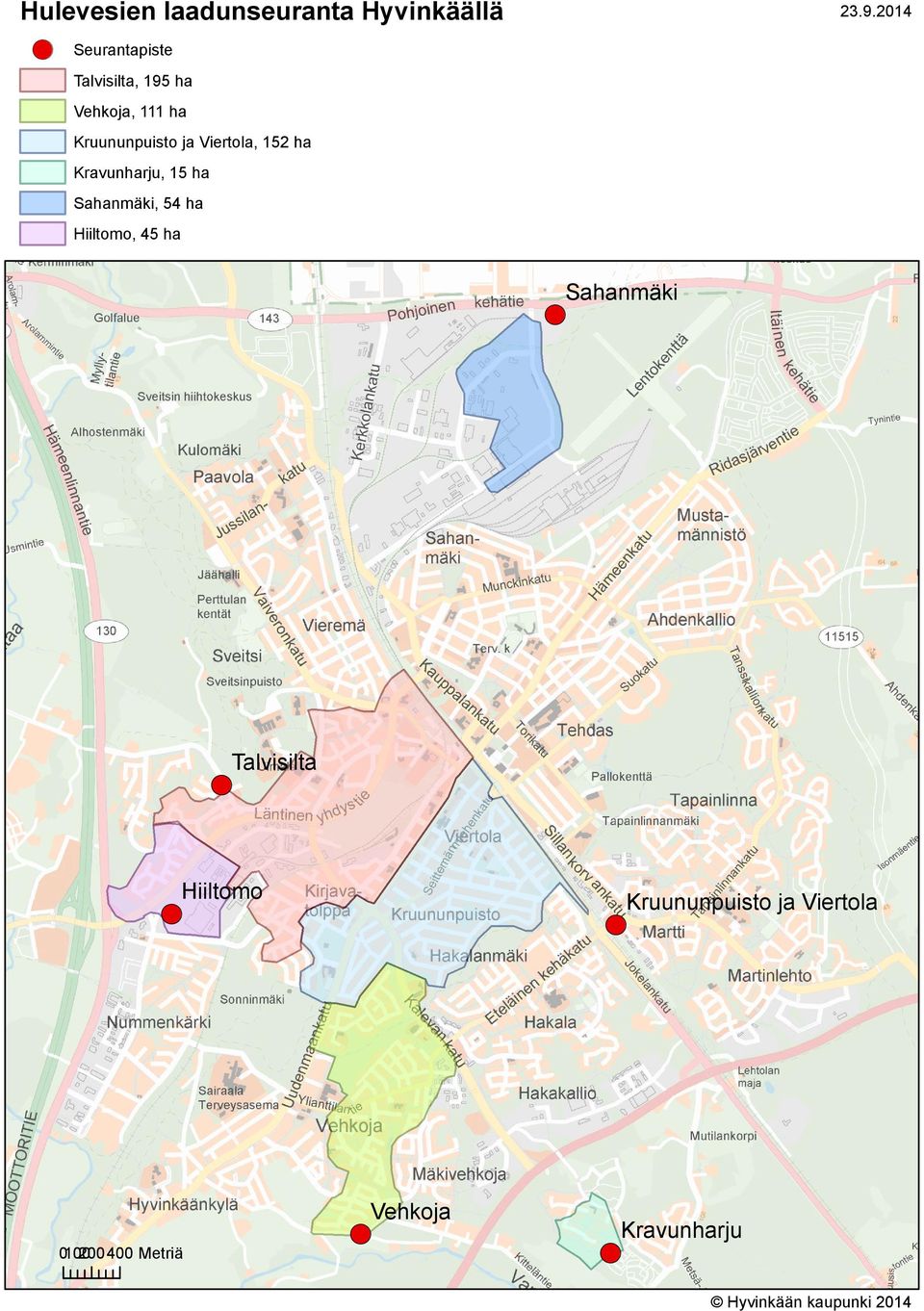 152 ha Kravunharju, 15 ha Sahanmäki, 54 ha Hiiltomo, 45 ha Sahanmäki! (!