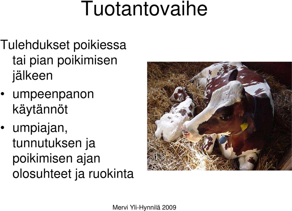 umpeenpanon käytännöt umpiajan,