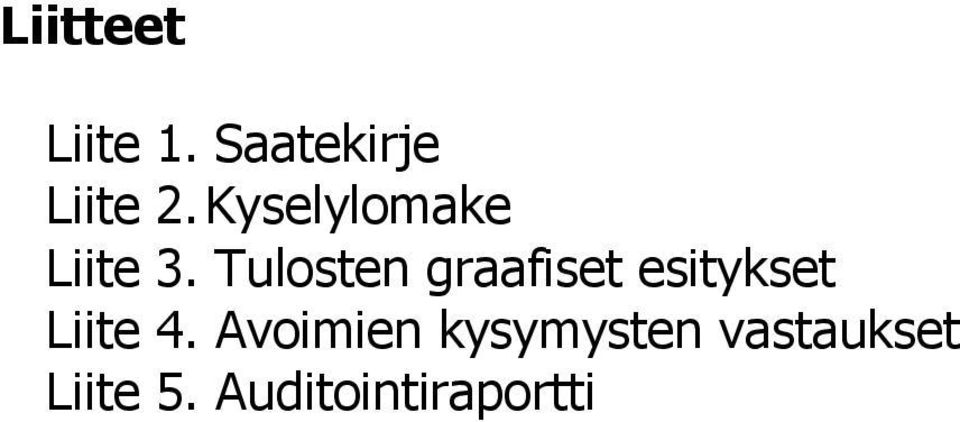 Tulosten graafiset esitykset Liite 4.