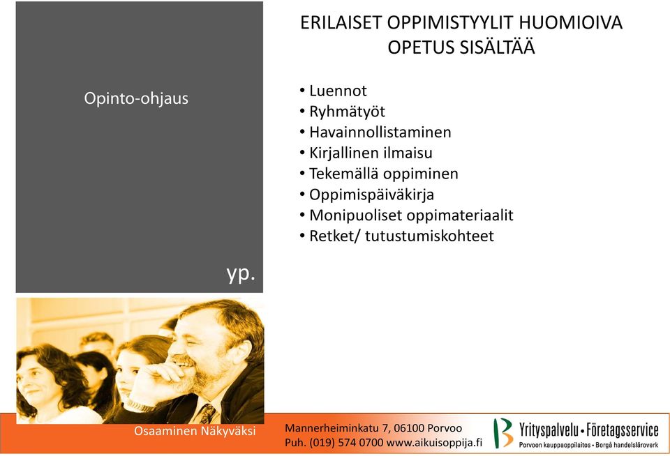 ilmaisu Tekemällä oppiminen Oppimispäiväkirja