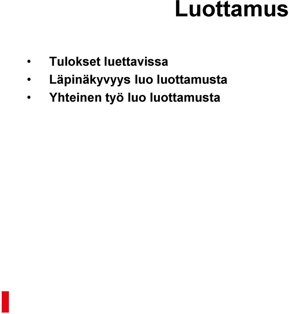 Läpinäkyvyys luo